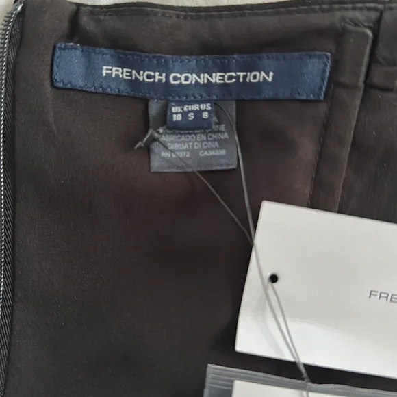 French Connection Whisper Sweetheart Romper Black NWT - Picture 10 of 11